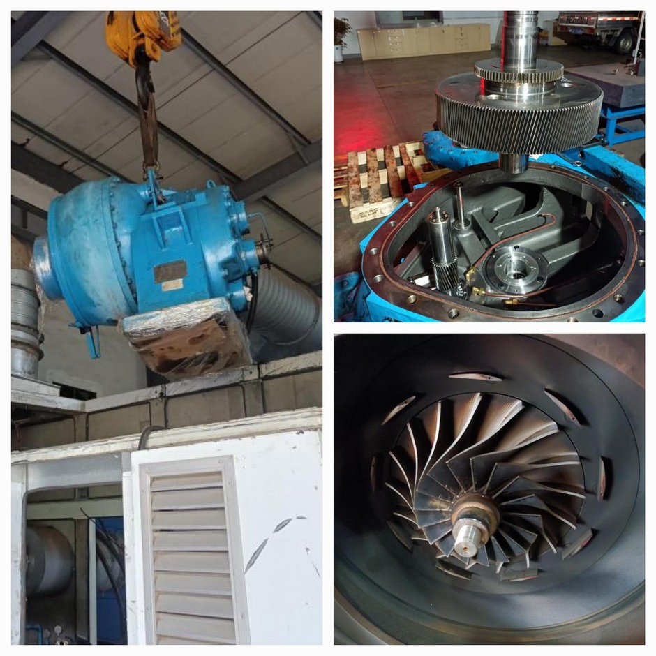 浙江某污水廠重慶通用單級高速風機維修案例