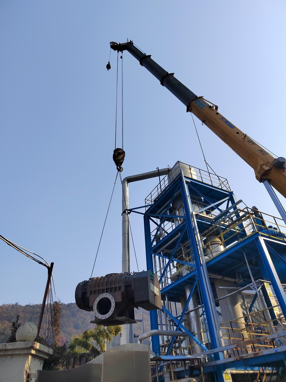 蘇州某環保公司 MVR羅茨蒸汽壓縮機維修案例